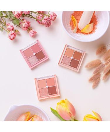 rom&nd Better Than Eyes 6 Colors Eyeshadow Palette | Long-Lasting & Crease-Free Makeup with Velvet Texture & Galaxy Glitter | MLBB Daily Use | K-Beauty Essentials | 6g/0.21oz No. M01 DRY APPLE BLOSSOM - Buy Online on GoSupps.com