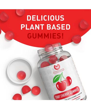 Organic Tart Cherry Gummies - Vegan Cherry Extract Supplement for Joint Support - 60 Veggie Gummies - Buy Online on GoSupps.com