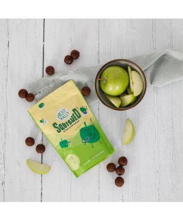 Squished Apple Fruit Balls | 2 x 150g Resealable Pouches | Sustainable Snacking Air-dried Fruit | Gluten-Free | Vegan | Healthy Snacks To-Go for Adults and Kids | 21 Mini Balls per pouch - Buy Online on GoSupps.com