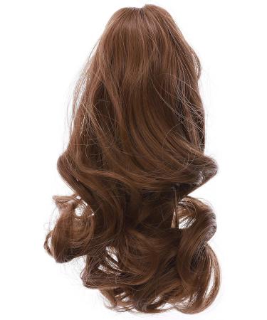 Silk-co Curly Light Brown Clip-in Ponytail Hair Extension - 12 inch - Buy Online on GoSupps.com