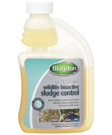 Blagdon Pond Bioactive Sludge Control 250ml Adds Good Bacteria Keeps Wildlife Ponds Clean and Healthy Removes Organic Waste 250ml Treats 2 273L of Pond Water
