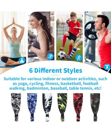 Buy Wufanc Sport Hair Band Set - 6 Moisture-Absorbing Breathable Headbands for Men & Women - Perfect for Yoga Running Football Basketball - Buy Online on GoSupps.com