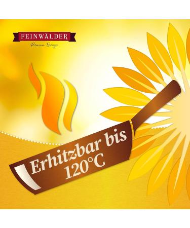 Feinw lder Premium Sunflower Oil - 10L Cold-Pressed Pure & Unfiltered Cooking Oil | High-Quality Mild Taste Salad Oil - Buy Online on GoSupps.com