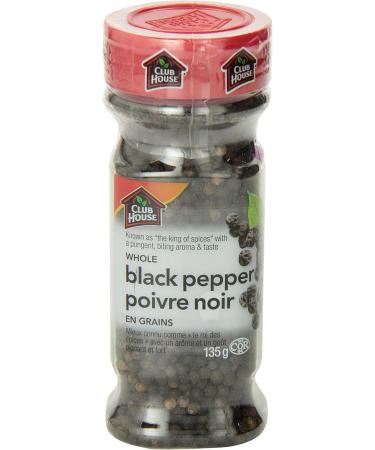 Club House Quality Natural Herbs & Spices Whole Black Pepper 135g 135 g (Pack of 1) - Buy Online on GoSupps.com