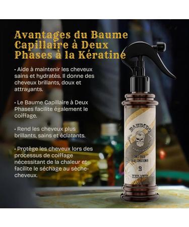 BANDIDO Bi-Phase Keratin Conditioner 350ml Sulfate-Free Conditioner Keratin Hair Mask Dry and Damaged Hair Care Hair Moisturizer Hair Conditioner Hair Detangler - Buy Online on GoSupps.com