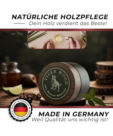 Shop Tiger Wood 100% Natural Woodcare - Premium Furniture Wax & Protection for Indoor & Outdoor Use - 100ml - Buy Online on GoSupps.com