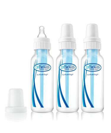 Dr. Brown s Natural Flow Anti-Colic Baby Bottles - 8oz - 3pk 3 Count (Pack of 1) - Buy Online on GoSupps.com
