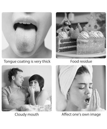 Double-Headed Tongue Scraper - Hard Tongue Cleaner for Adults & Kids | Reduce Bad Breath - Black - Buy Online on GoSupps.com