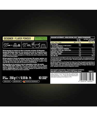 ESN Designer Flavor Powder - Milky Hazelnut 250g | Low Sugar & Low Calorie | Premium Quality | Made in Germany - Buy Online on GoSupps.com