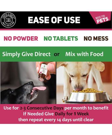 C&G Pets | Natural Worm Wood | Natural Solution For Intestinal Health No Nasty Chemicals | Powerful Colon Cleanse For Dogs Cats Poultry Birds Ferrets Rabbits & Pets - Buy Online on GoSupps.com