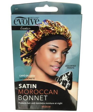 Evolve Exotics Satin Bonnet Moroccan  Assorted Prints