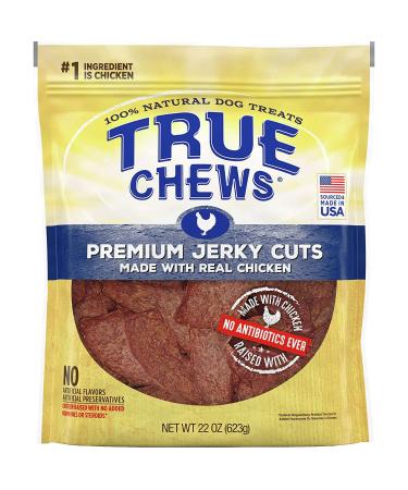True Chews Natural Dog Treats Premium Jerky Cuts Made with Real Chicken 22 Ounce (Pack of 1)