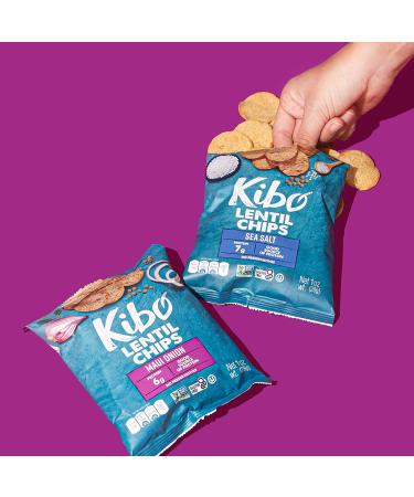 Kibo Lentil Chips Variety Pack - Gluten-Free Vegan Snacks - Non-GMO - Plant-Based - 12 Pack, 28g Each - Buy Online on GoSupps.com