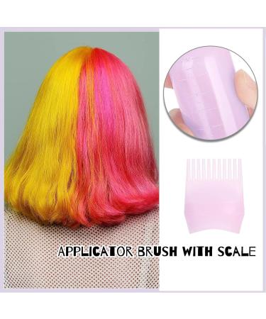 GYTFOG Hair Oil Applicator Bottle Set - 3 PCS Color Oil Comb Tool for Scalp Treatment - 120 Ml Essential Bottle with Comb and Graduated Scale - Buy Online on GoSupps.com