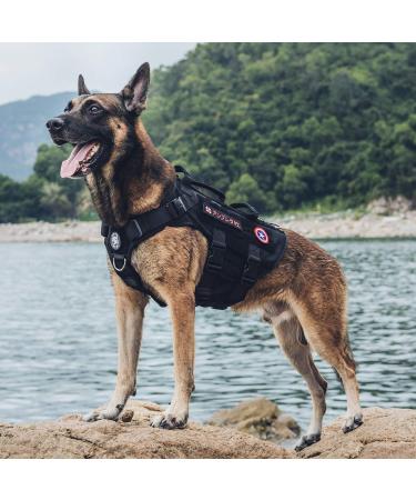 Oneigris Dog Harness | X Destroyer Tactical Adjustable Anti-Trail Tableware - Buy Internationally - Buy Online on GoSupps.com