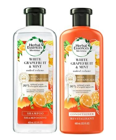 Herbal Essences Naked Volume White Grapefruit & Mosa Mint Shampoo And Conditioner Set 13.5 Oz.