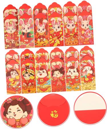 ABOOFAN 96 pcs Child Paper Cartoon Wallet Bag Money Bag Chinese Style Kids Wallet Lai Si Feng Festive red envelopes red Wallet Piggy Bank Three-Dimensional New Year Kids Purse aldult - Buy Online on GoSupps.com