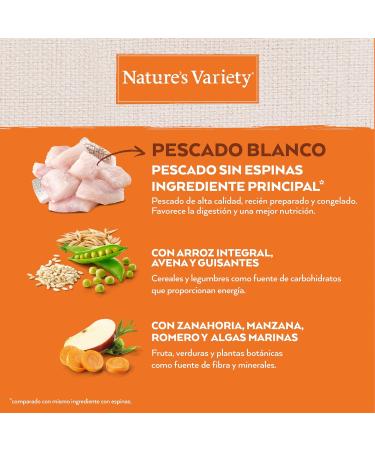 Nature's Variety Healthy Grains - Medium/Maxi Adult Dog Food - White Fish - 3kg - Buy Online on GoSupps.com