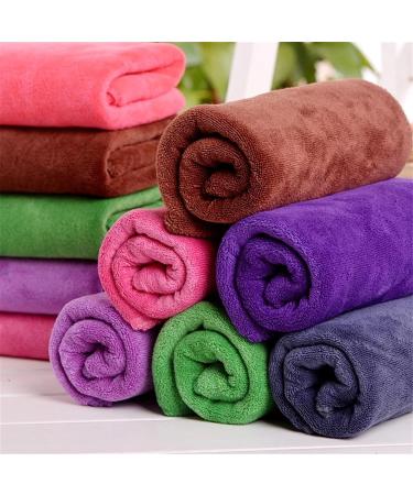 Microfiber Hair Towel - Absorbent Thickened Barbershop & Salon Headscarf (Purple 35x75 cm) | Fast International Shipping - Buy Online on GoSupps.com