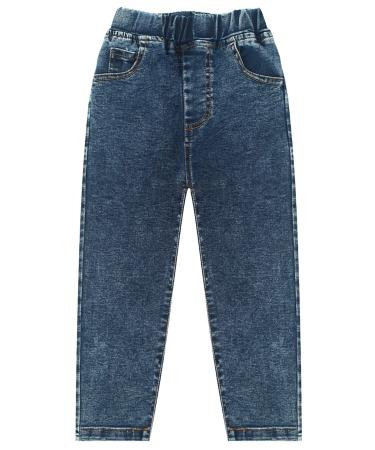 SEAUR Baby Boys Jeans Blue Ripped Jeans with Pockets Elastic Waistband Stretch Casual Trousers Denim Pants for Daily Life 18-24 Months Blue 6