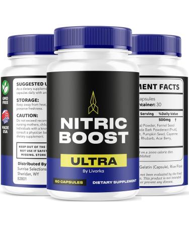 (3 Pack) Nitric Boost Ultra Nitric Boost Ultra Powder Now in Capsules NitricBoost Ultra Advanced Formula Nitric Boost Ultra Max Nitric Boost Reviews 180 Capsules for 3 Months - Buy Online on GoSupps.com