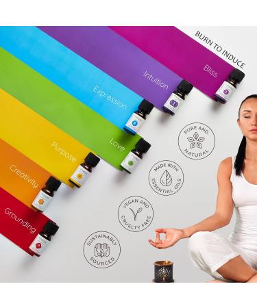 7 Chakra Essential Oil Diffuser Blend Gift Set | Aromafume 10ml | Aromatherapy Oils for Meditation Chakra Balance | Yoga & Reiki Gifts | Perfect Essential Oil Set for Chakra Healing - Buy Online on GoSupps.com