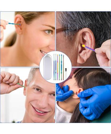 6Pcs Professional Double-Headed Ear Wax Removal Kit with Spiral Remover - Includes Storage Box and Cleaning Brush - Buy Online on GoSupps.com