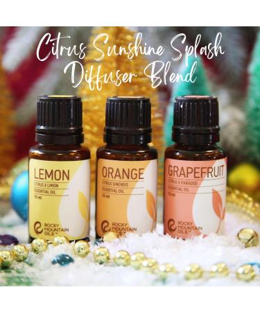 Rocky Mountain Oils Tangerine Essential Oil - 15 ml Natural Aromatherapy for Diffuser & Topical Use - Relaxing Citrus Scent - Buy Online on GoSupps.com