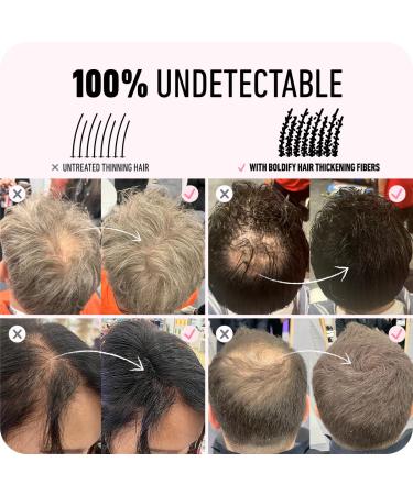 Boldify Thickening Spray + Hair Fiber (Dark Brown) + Shampoo Thicken Up Bundle: Volume Root Lift Texture for Thinning Hair - Buy Online on GoSupps.com