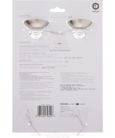 iDesign Forma Suction Shower Shaving Mirror with Razor Holder - Fog-Free & Strong Power Lock - Buy Online on GoSupps.com