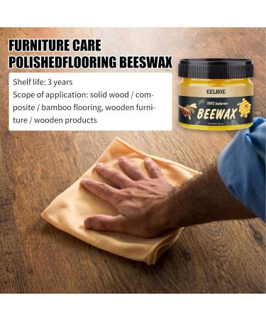 1PC Wood Care Wax Beeswax Furniture Polish Natural Wood Furniture Cleaner Solid Wood Furniture Polishing Seasoning Beeswax for Furniture Floor Tables Chairs Cabinet 80G - Buy Online on GoSupps.com