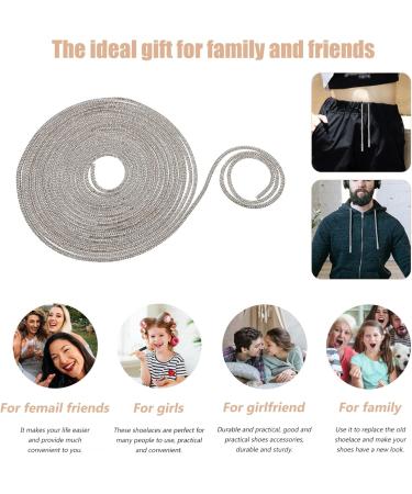 Milist Crystal Strass Kordelschneider - Glitter Rope Replacement Laces for Sneakers & Hoodies (5m + 20 Metal Heads) - International Shipping Available - Buy Online on GoSupps.com