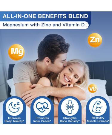 Magnesium Complex 500mg Magnesium Glycinate Malate & Citrate - High Absorption Chelated Triple Magnesium Supplement with Zinc Vitamin D3 for Muscle Nerve Bone & Immune Support Vegan 120 Capsules 120 Count (Pack of 1) - Buy Online on GoSupps.com
