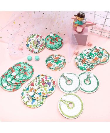 24 Pack Dinosaur Cotton Pads for Feeding Support - G Shape Button Covers for Nursing Care - Buy Online on GoSupps.com