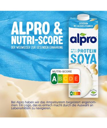 Alpro Sojabrink Original - Vegan & Lactose-Free Drink | High in Plant Proteins Calcium & Vitamins | 12 Pack (12 x 1L) UHT - Buy Online on GoSupps.com