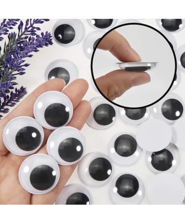 100pcs 30mm Black Self-Adhesive Wiggle Googly Eyes for DIY Arts and Crafts - Buy Online on GoSupps.com
