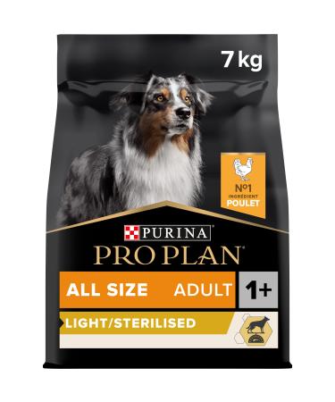 PURINA PRO PLAN | Adult 1+ Light/Sterilised | Rich in Chicken | Dry Food | Dog | 7kg Bag