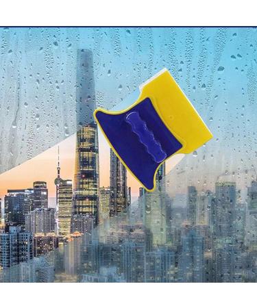 Shakven Magnetic Glass Wiper - Double-Sided Magnetic Glass Cleaner Glass Wiper Cleaning Tools Magnetic Window Cleaner with1.5m Rope for Cleaning Thickness 3-8mm - Buy Online on GoSupps.com
