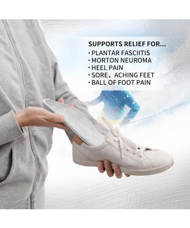 Orthotic Arch Support Insoles for Running Shoes - UK-11 (29.5cm) - Black/Grey - Buy Online on GoSupps.com