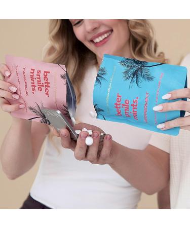 NOOZ Better Smile Mints 180 Count | Oral Health & Fresh Breath Support | Gum & Teeth Care, pH Balance | Sugar-Free, Aspartame-Free | Peppermint Flavor | Includes Premium Refillable Tin Peppermint REFILL BAG - Buy Online on GoSupps.com