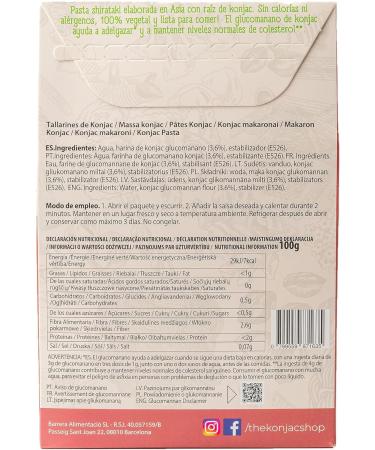  The Konjac Shop The Konjac Shop - Konjac Tagliatelle 270g - Gluten Free - Low Calorie & Carb - Ideal for Keto Vegan LowCarb (Pack of 25) - Buy Online on GoSupps.com