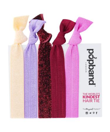 Pop band - 5 -pack hair bands - berry