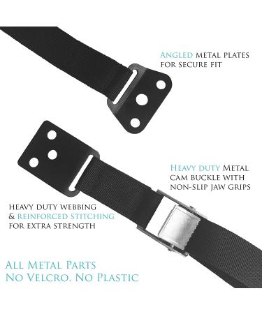 The Baby Lodge TV and Furniture Anti Tip Straps - Safety Furniture Wall Anchors for Baby Proofing Flat Screen TV  Dresser  Bookcase  Cabinets  and More - All Metal  No Plastic Parts (2 Pack  Black) - Buy Online on GoSupps.com