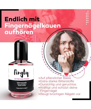 Fingly Bitter Nail Polish 7.5ml - Stop Nail Chewing & Promote Healthy Growth | Child-Friendly Formula Against Nail Biting - Buy Online on GoSupps.com