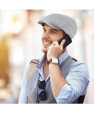 SATINIOR Men's Flat Cap Newsboy Hat - Set of 4 | Stylish Cabbie & Hunting Cap - Buy Online on GoSupps.com