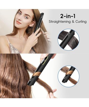 Nicebay Titanium Flat Iron | 5 Temp Settings Negative Ion Technology Travel-Friendly | Fast Heating & Wide Voltage - Buy Online on GoSupps.com