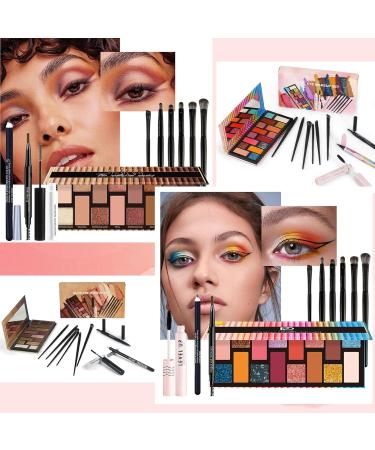 Eyeshadow Palette Makeup Eyes Professional Makeup Eye Shadow Palette Nude 16 Colors Shimmer Matte Ultra Pigmented Eye Shadow with Mirror and Brush (B) - Buy Online on GoSupps.com
