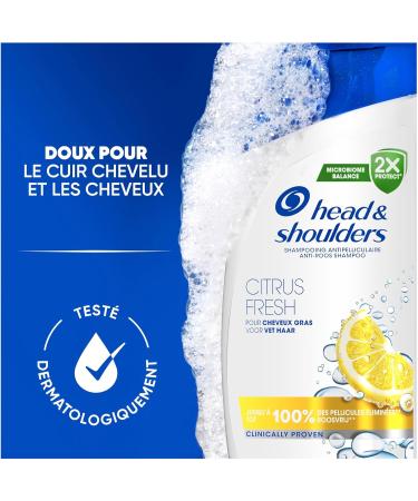 Head & Shoulders Citrus Fresh Anti-Dandruff Shampoo For Oily Hair 625ml. Daily Use. Clinically Proven To Eliminate Up To 100% Of Dandruff - Buy Online on GoSupps.com