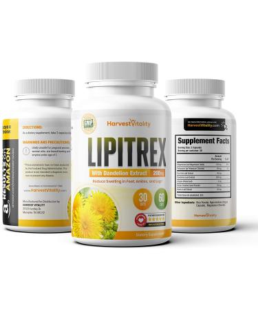 Lipitrex: Reduce Swelling in Legs & Ankles | Edema Relief & Prevention for Swollen Feet | Best Solution for Edema in Leg - Buy Online on GoSupps.com