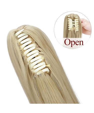 Ponytail Extension & Braid Clip - Heat-Resistant 22 Ash Blonde Micro-Wavy Hair - Realistic Hair Parts - Buy Online on GoSupps.com